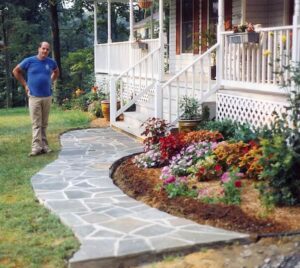 Fire-Safe Chimney masonry sidewalk